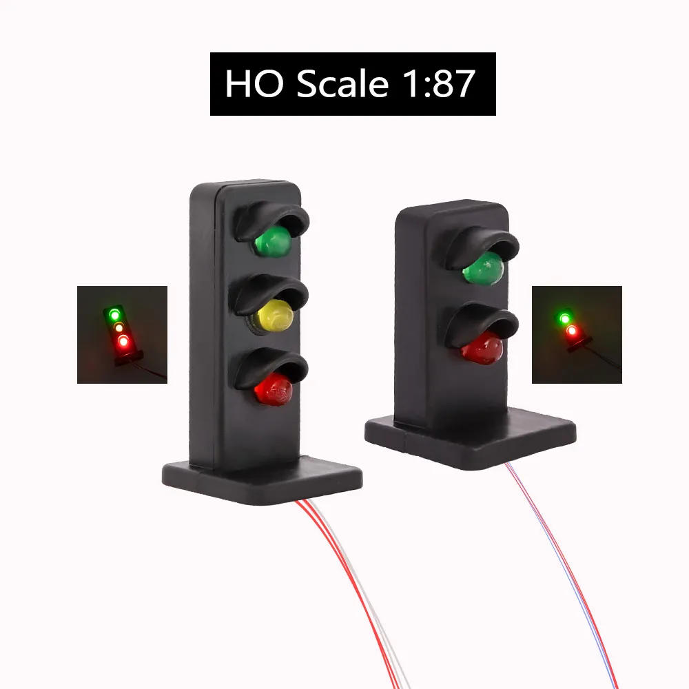 JTD08 Signal Heads With 3mm LEDs For Railway Signal HO Or OO Scale NEW