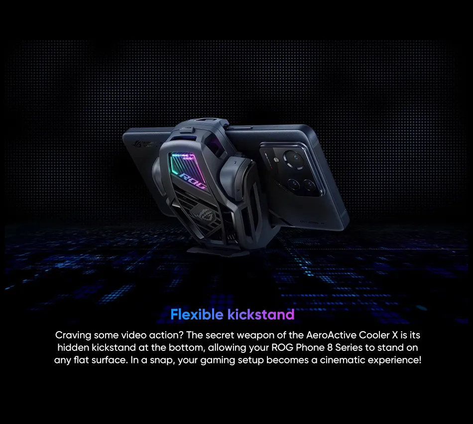 ASUS AeroActive Cooler X with Fan Holder for ROG Phone 8 and ROG