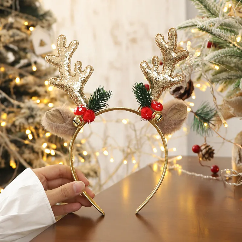 Christmas Hair Hoops For Girls Plush Reindeer... From  display picture 3