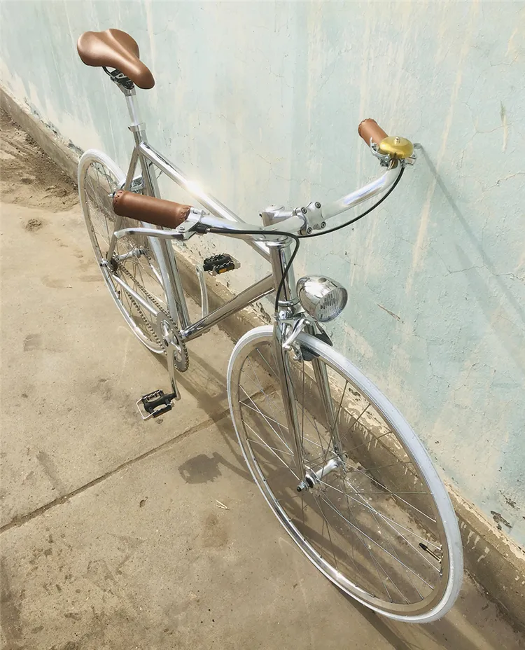 Lightweight Vintage Silver Steel Frame Single Speed Jupiter Bike For Womens Commuting And Cycling From Homepro16 660.47 DHgate.Com