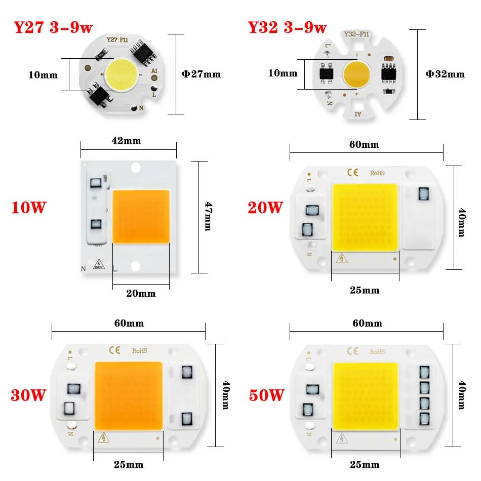 COB LED Bulbs 3W 50W Driverless Smart IC Design ... From Ddmyaug, $10. ...