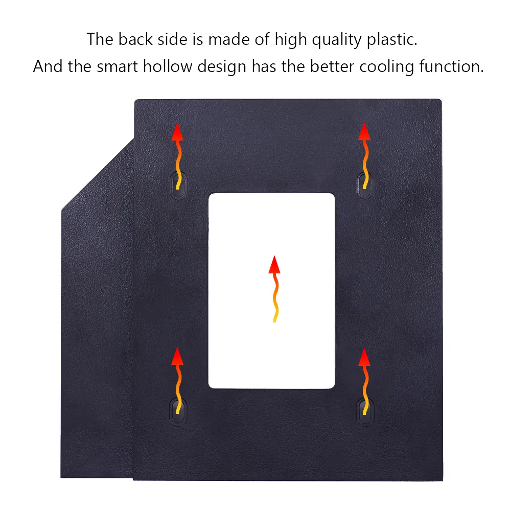 CHIPAL Universal SATA 3.0 LED 2nd HDD Caddy 9.5mm 12.7mm for 2.5\