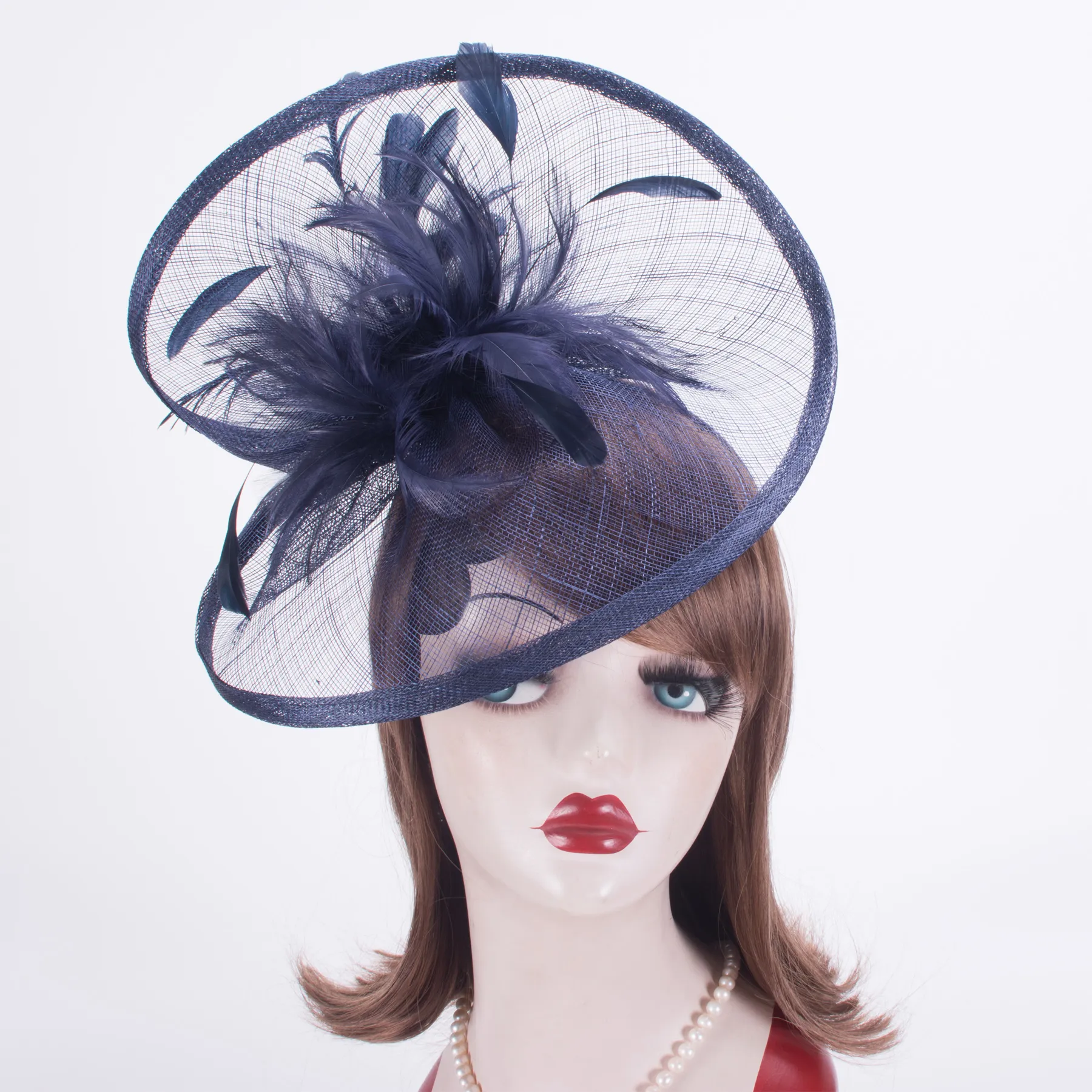 Womens Kentucky Derby Sinamay Saucer Fascinators Wedding  display picture 2