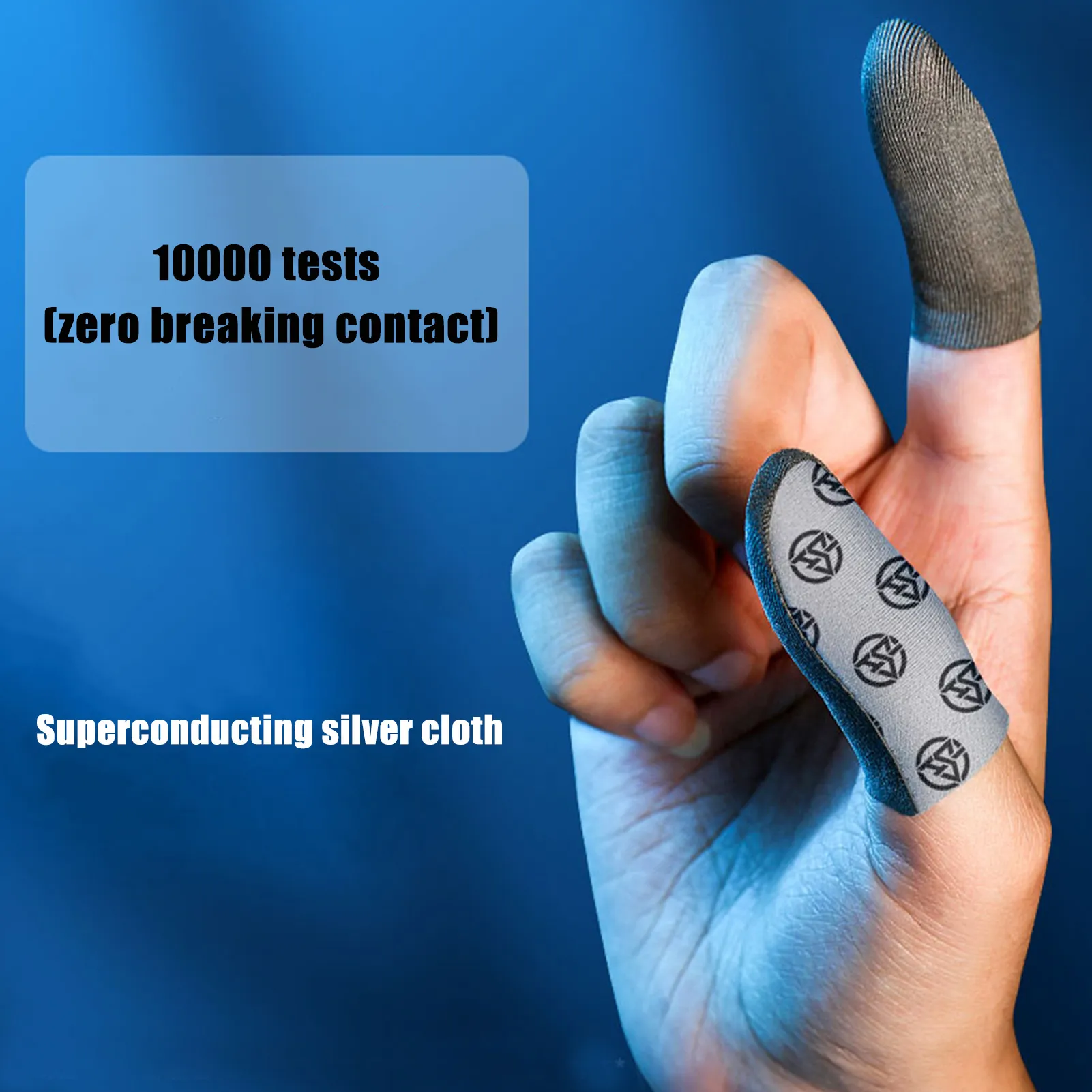 2 PackTouch Screen Finger Sleeves For Gaming, Breathable Sweatproof Mobile Game Fingertip Gloves For Gamers, Anti-Slip Gaming Finger Covers:Sports & Outdoors