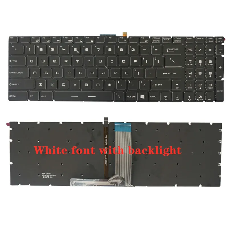 New Keyboard for MSI MS-16U6 16U1 GP65 GE75 GP75 MS-17E7 GF75