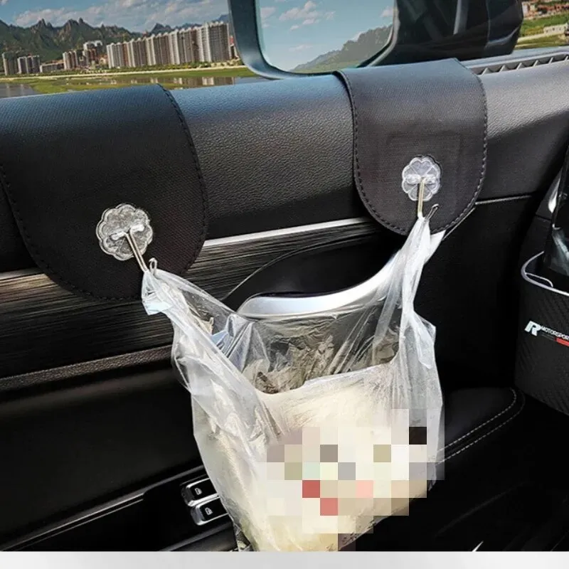 Car Seat Back Hooks Sturdy Storage Hangers for Groceries, Trash