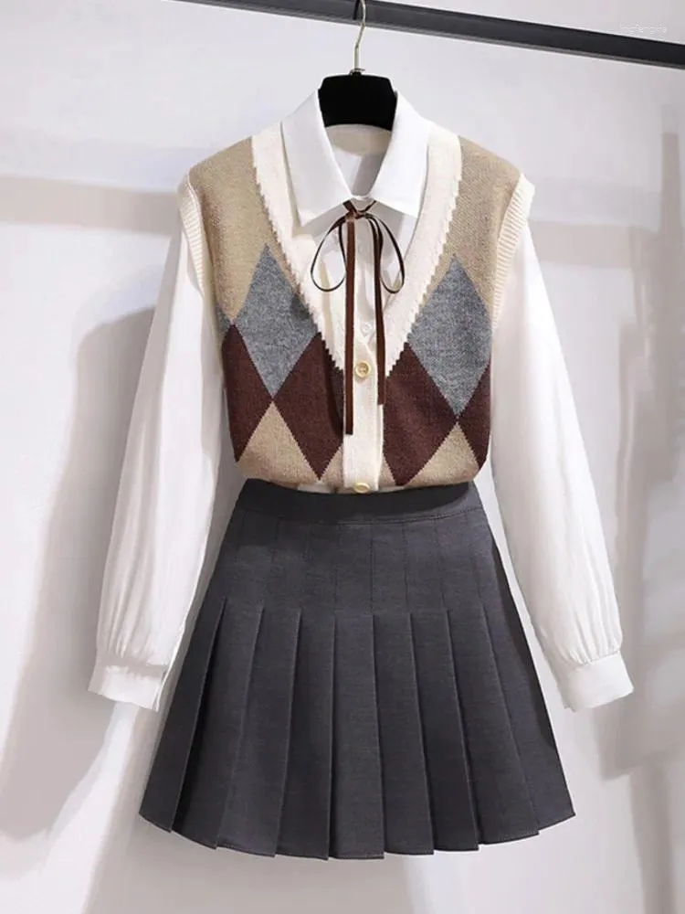 Brown maxi wool skirt for winter 4812# Brown maxi wool skirt for winter 4812#