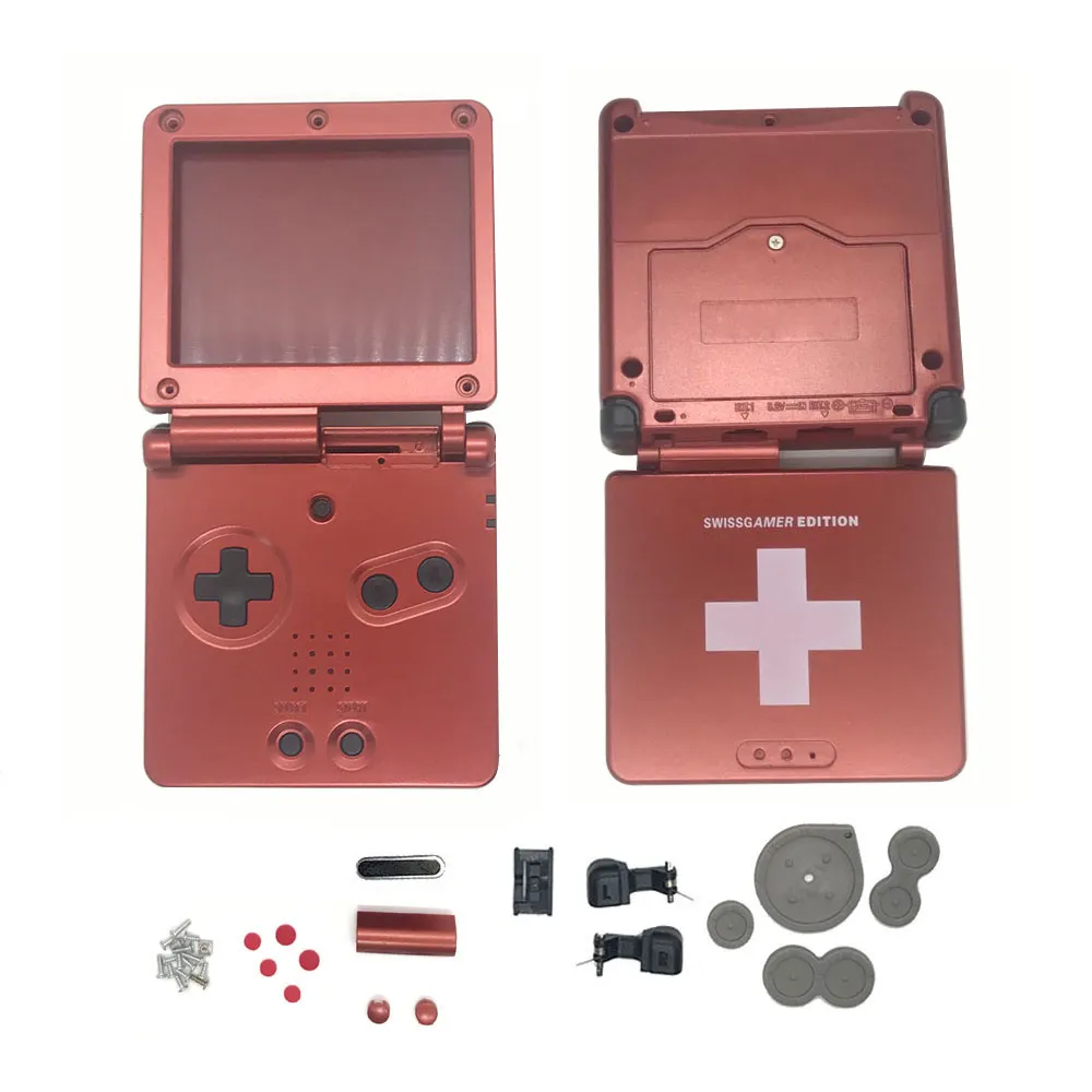 GBA SP Transparent White Shell Housing Case For Nintendo Game Boy Advance SP