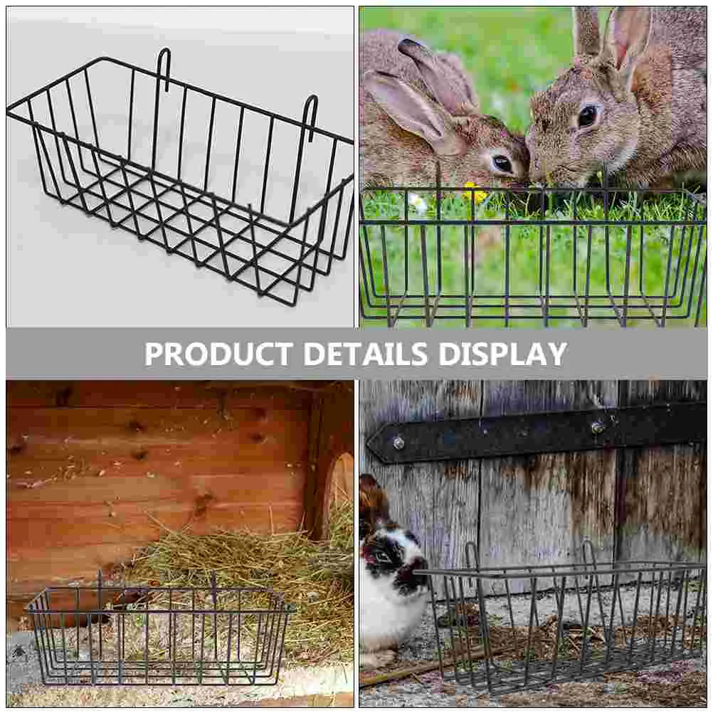 Hanging Rabbit Feeder Wear Resistant Bunny Hay Feeder Holder For Rabbit Cage Convenient Hay Rack For Bunnies And Pets For Guinea Pig Accessories