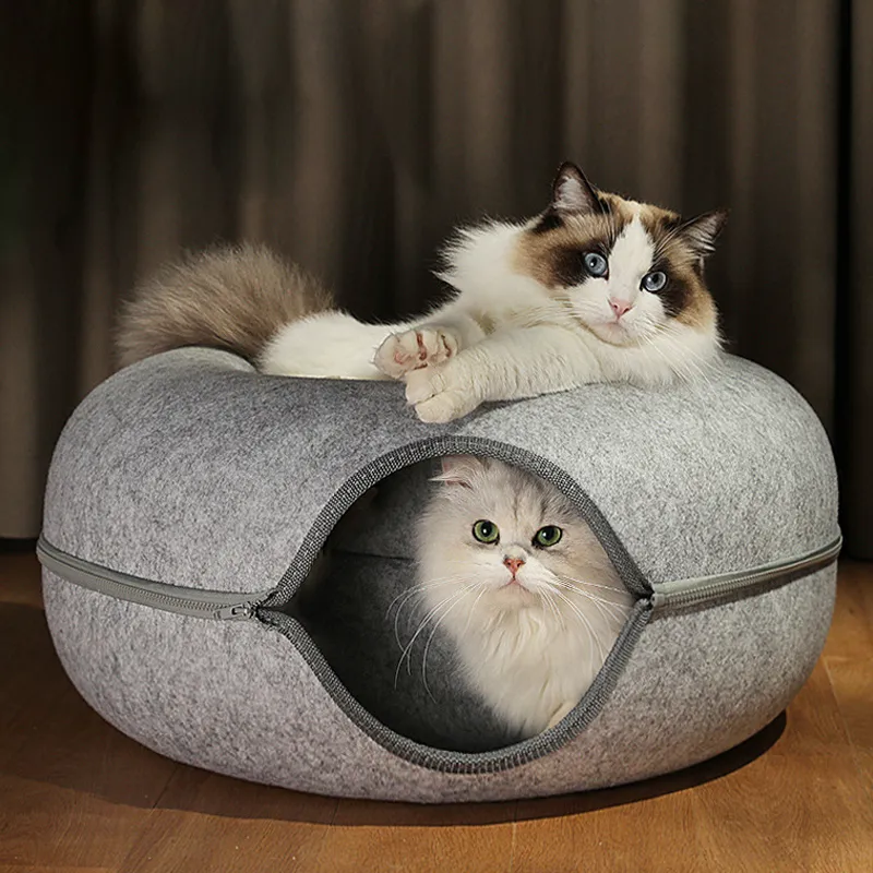 Cat shaped cat bed hotsell