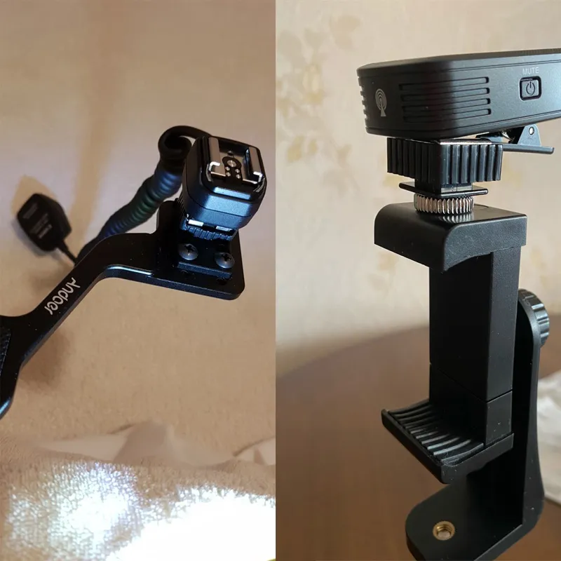 Hot Shoe To 1/4IN Screw Adapter Base 180 Degree Movement Expansion Bracket Hot Shoe Stand - View #6