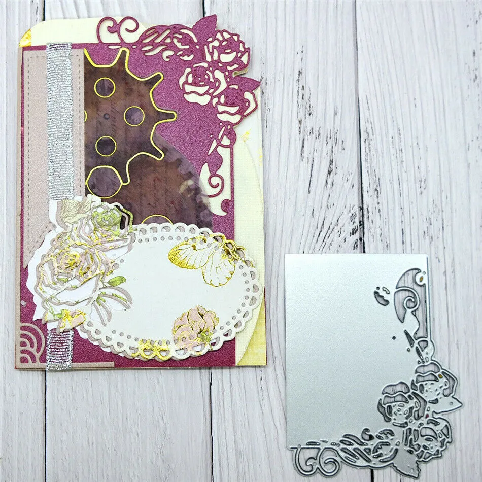 Rose Flower Metal Cutting Dies Stencil for Scrapbooking and DIY Paper ...