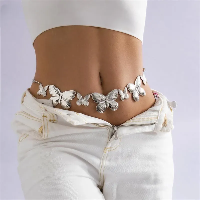 Big Butterfly Waist Chain Body Jewelry for Women Girl Simple  display picture 1