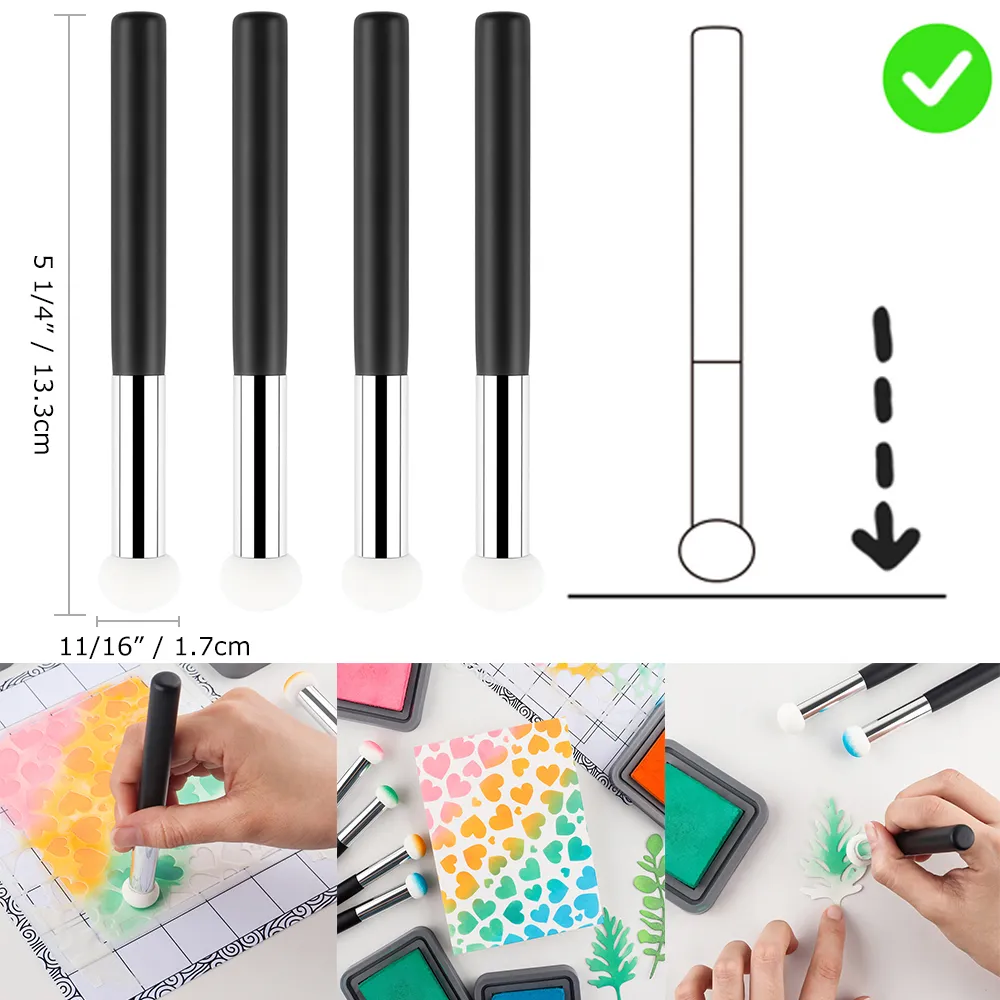 10 Pennelli a Inchiostro Colorato per Trucco, Miscelazione, Pittura