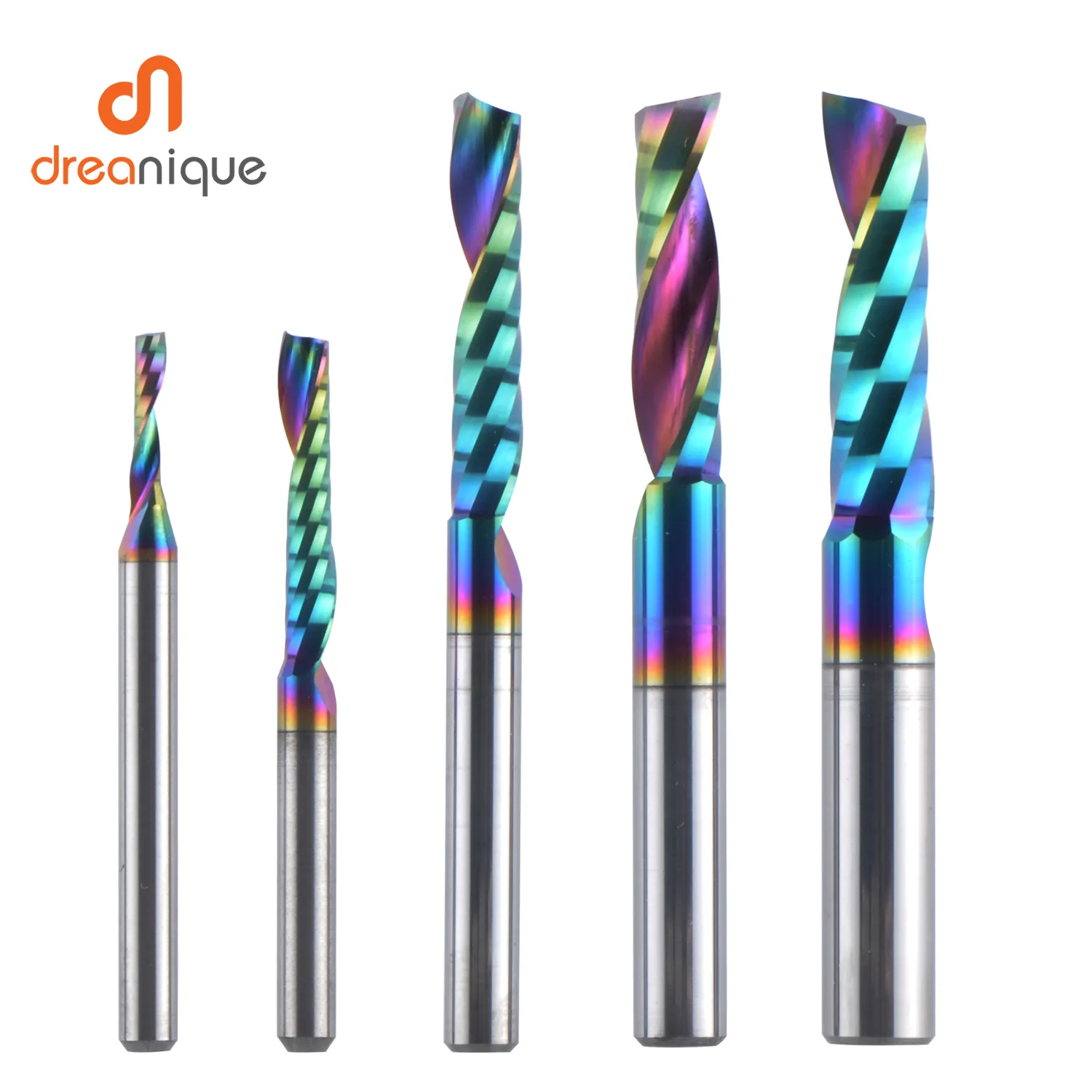 Aluminum Router Bit O Flute End Mill 1/8 Shank,1/16 Cutting Dia,12mm ...