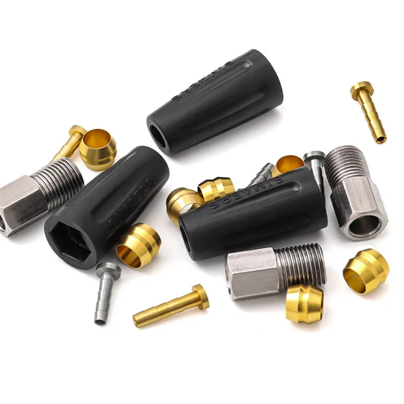 Hose Connector Bike Hydraulic Brake Line Shimano Olive And Barb