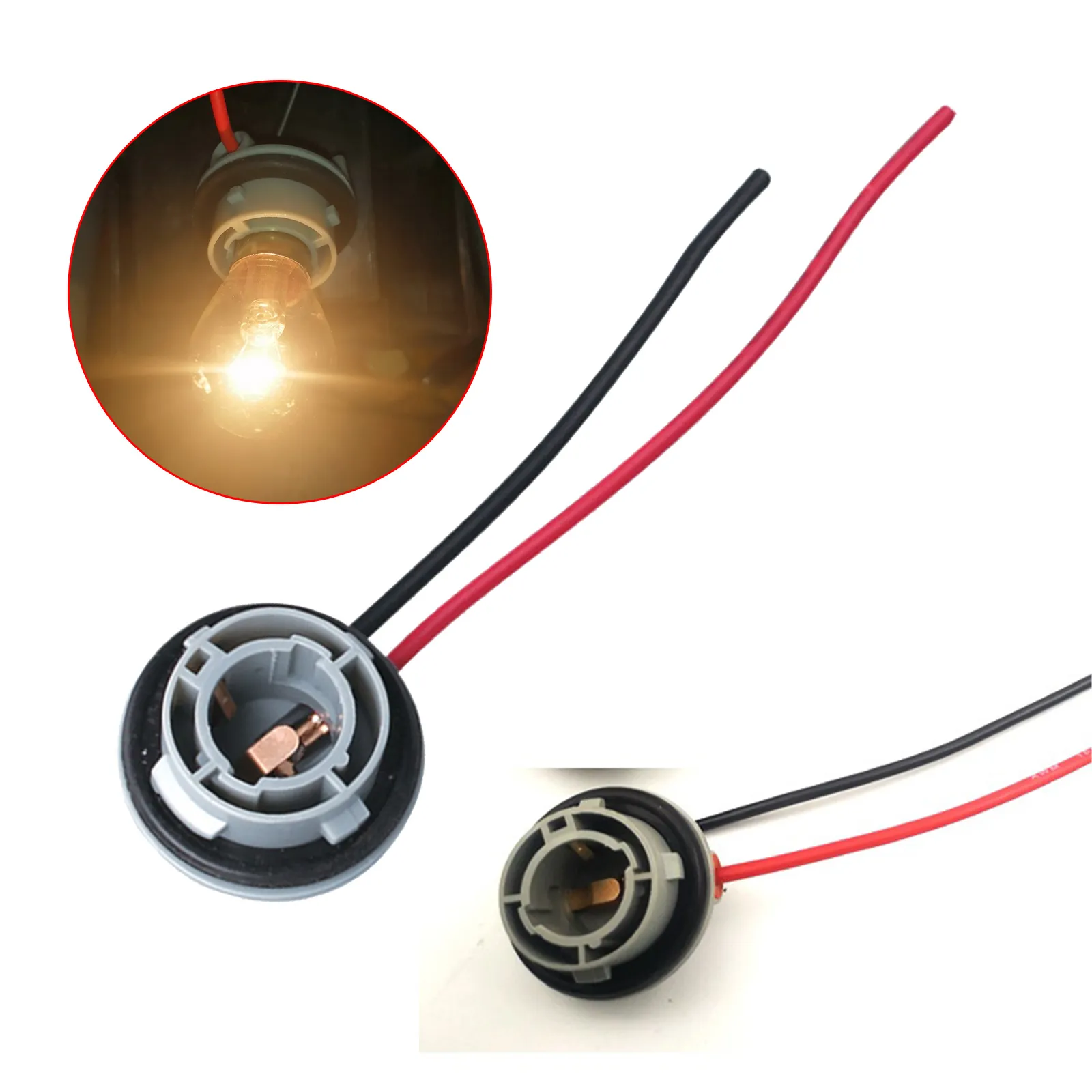 1156 Bulb Socket BA15S Lamp Holder P21W Adapter Base Connector for ...