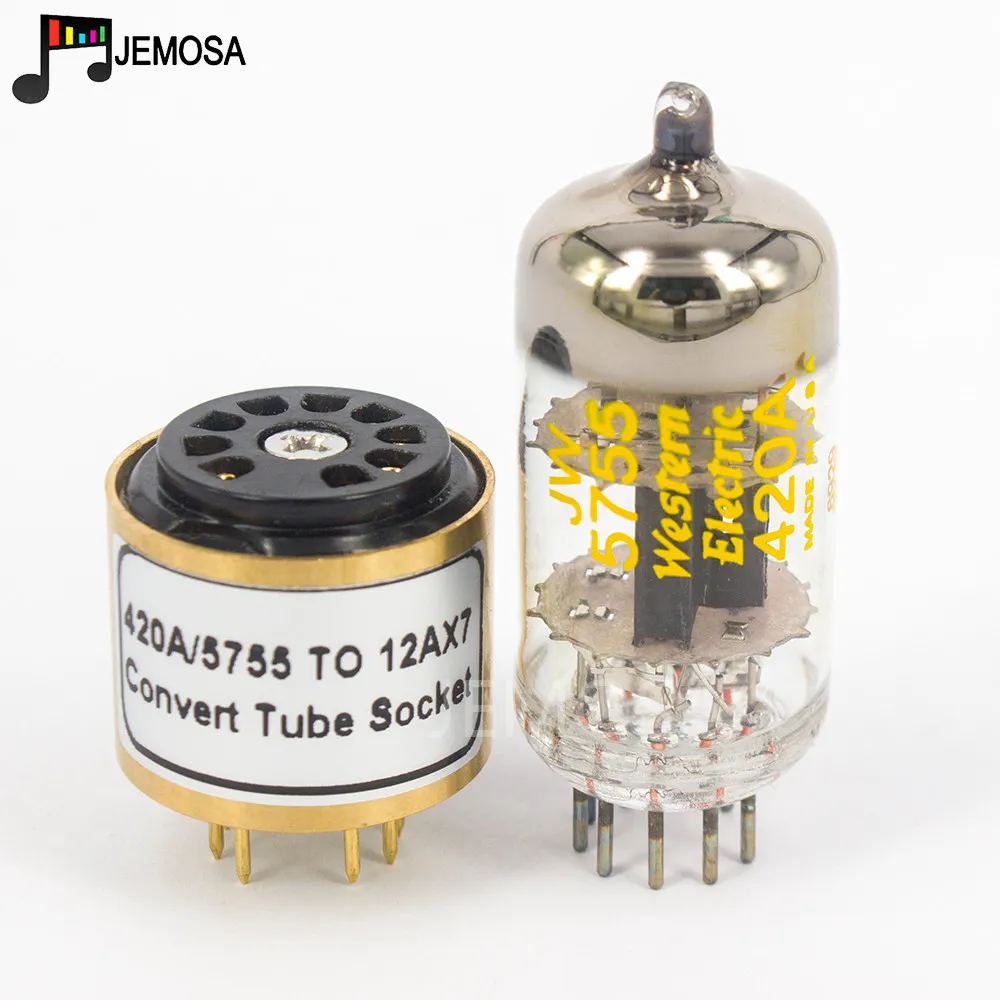 JW 5755 Western Electric 420A Vacuum Tube Adapter for 12AX7 ECC83