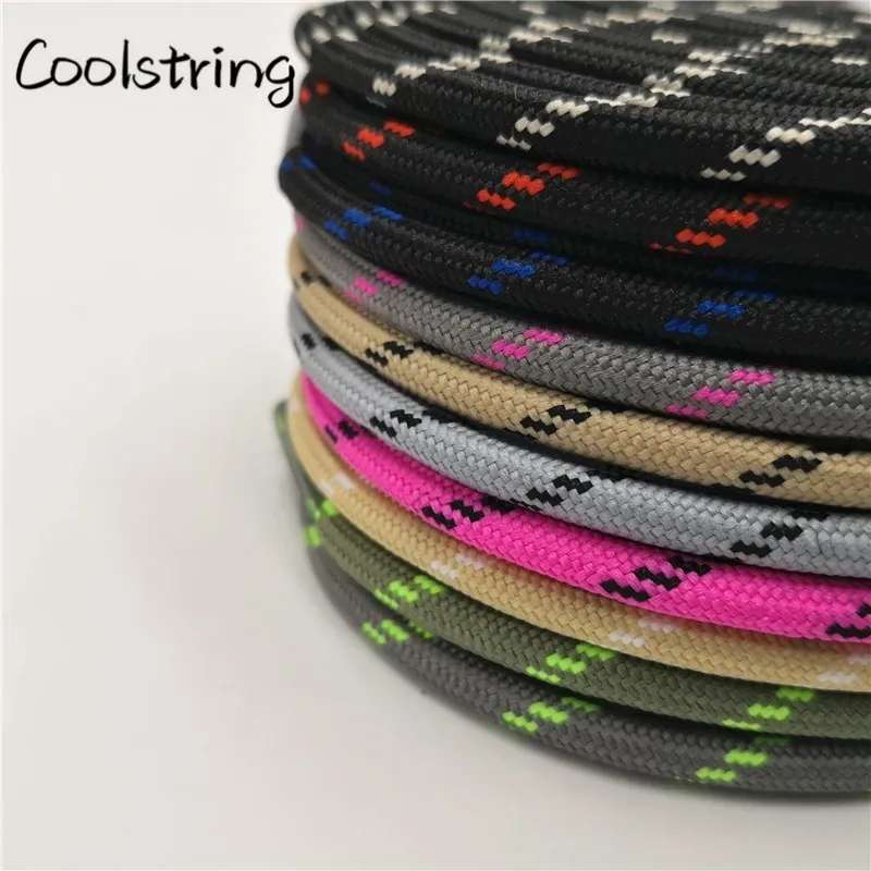 Round Shoe Laces For Hiking Boots, 5/32 Inch Shoestring For Outdoor Work Boots Or Shoes Thick Climbing Boots Shoelaces