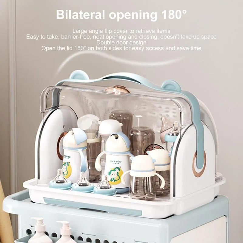 Baby bottle rack with cover sale