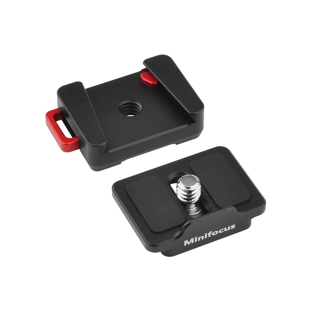 Field Monitor Quick Release Plate – 1/4-inch Screw Mount For Camera Rig, Magic Arm, LED Lights & LCD Screens