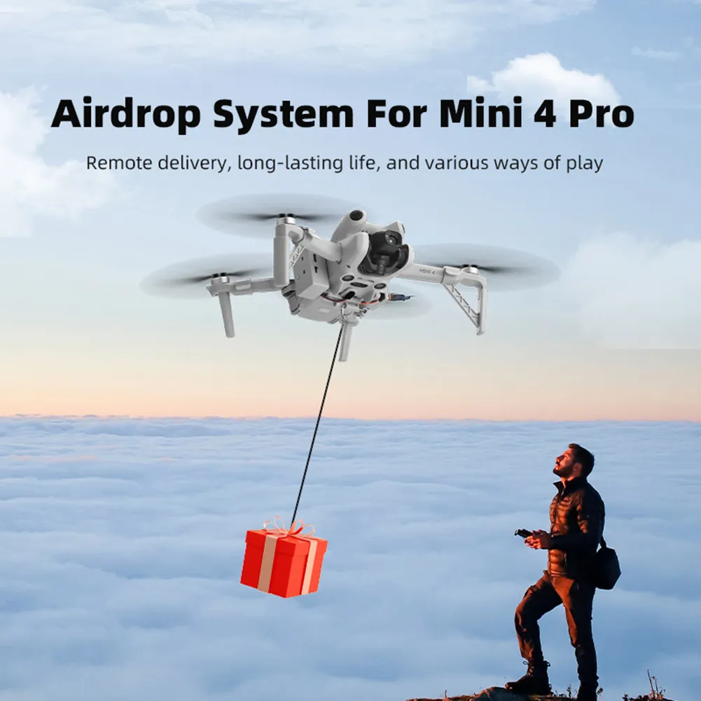 For DJI Mini Pro Drone Airdrop Thrower System USB Charging - Main Image