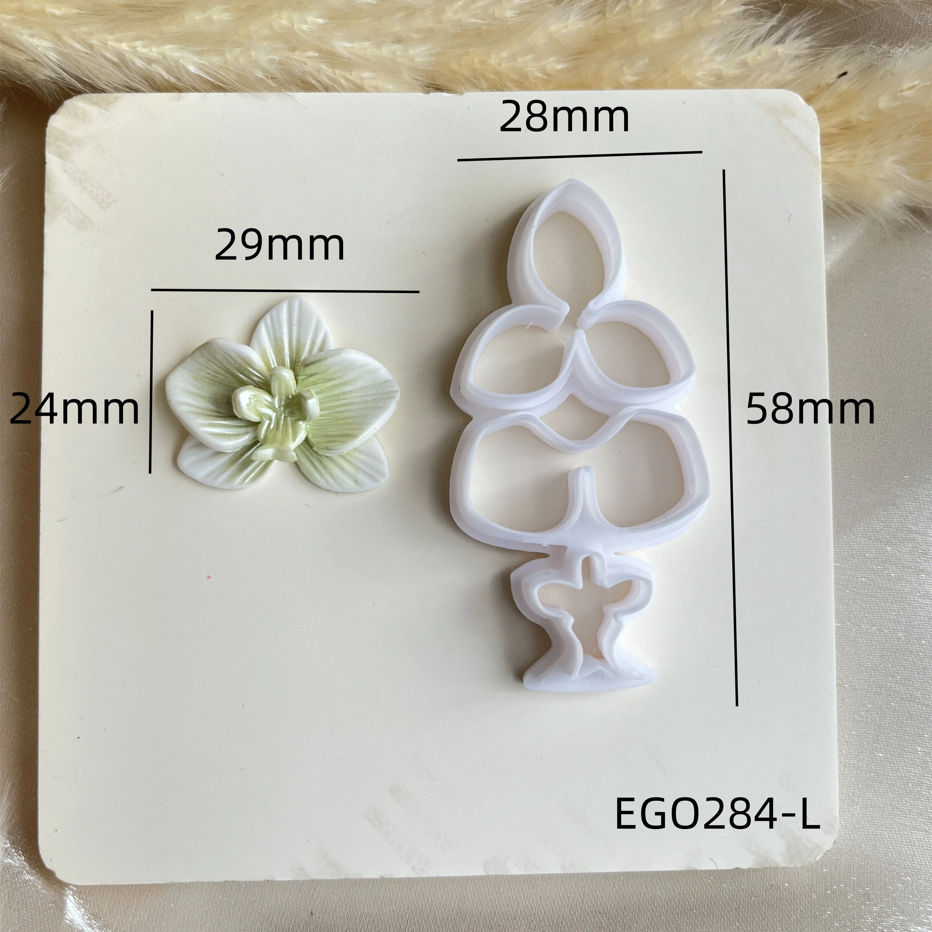 6 Pcs Polymer Clay Molds Set - Silicone Flower Cutters For Earrings, Jewelry Making & DIY Crafts