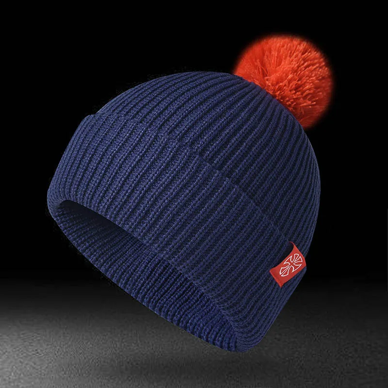 Winter Sports Skullies & Beanies Unisex Knitted Hats for Men  display picture 1