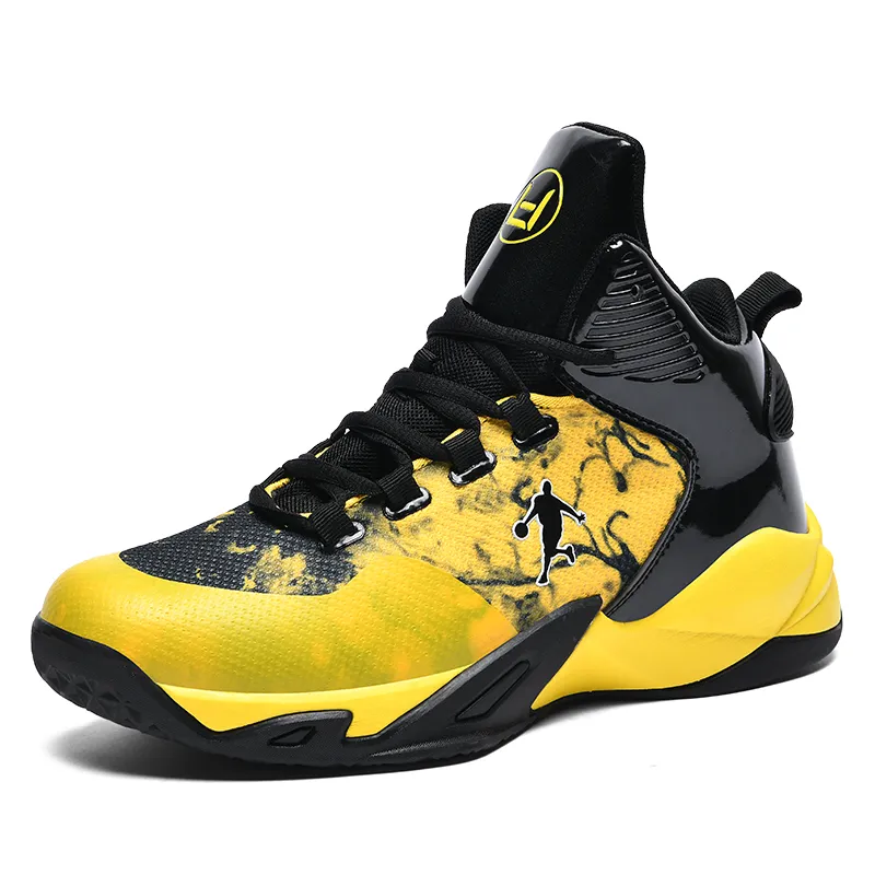 Mens High-Top Basketball Sneakers: Breathable, Non-Slip