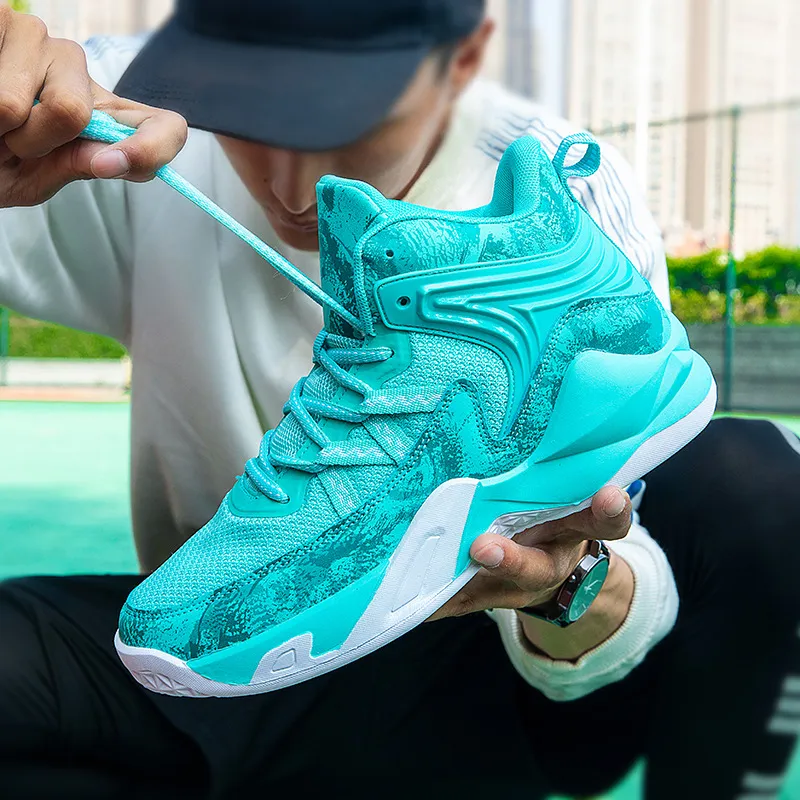 High Top Basketball Shoes Breathable Mesh Sneakers for Men Athletic  Training Casual Wear Shop Now!