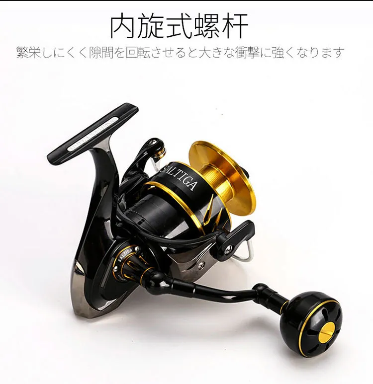 Japan-Crafted Madmouse Saltiga Spinning Reel: Alloy Jigging