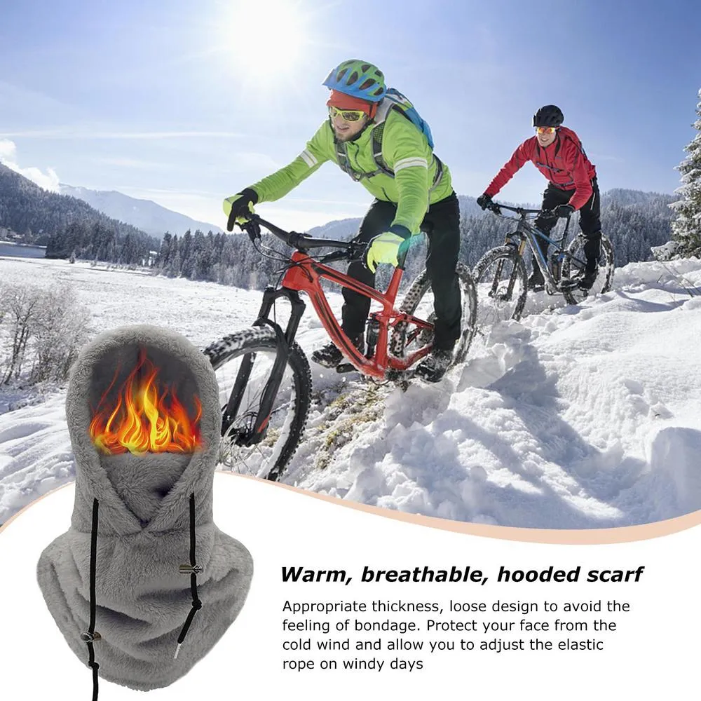 何でも揃う biker Universal - Hood Head Sherpa neck Winter for warmer Clothing