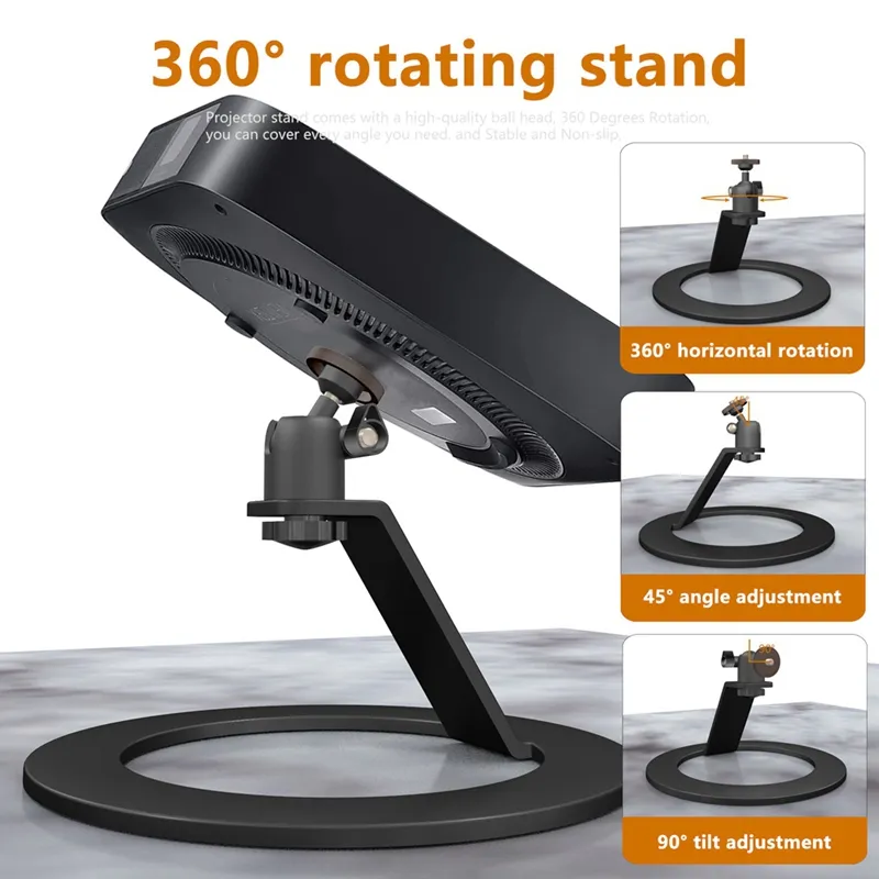 Eroshoo Projector Desktop Stand Mini,180° Rotation Angle - Keystone 4