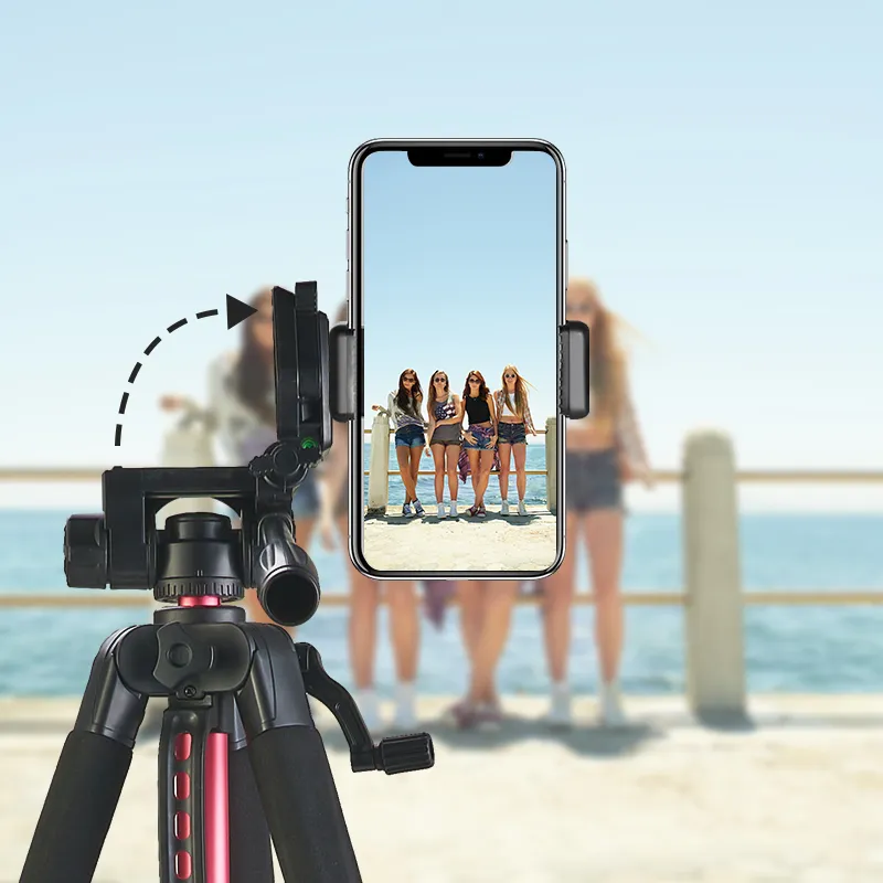 Camera And Phone Stand 170cm Lightweight Photography Tripod With Phone