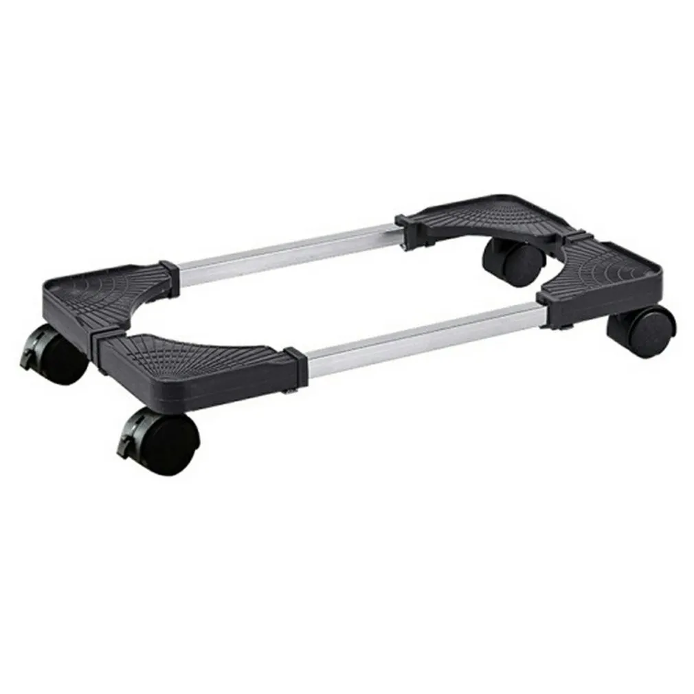 Computer Wheel Base Mobile Adjustable Computer Tower Holder Stand Rolling CPU Cart With ...
