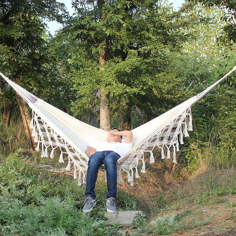 Boho Macrame Tassel Nest Hammock Floor Net Swing Chair Double Size For Outdoor Indoor Picnic And Garden Brazilian Style Hanging Net Chair From Homepro15 125.66 DHgate.Com