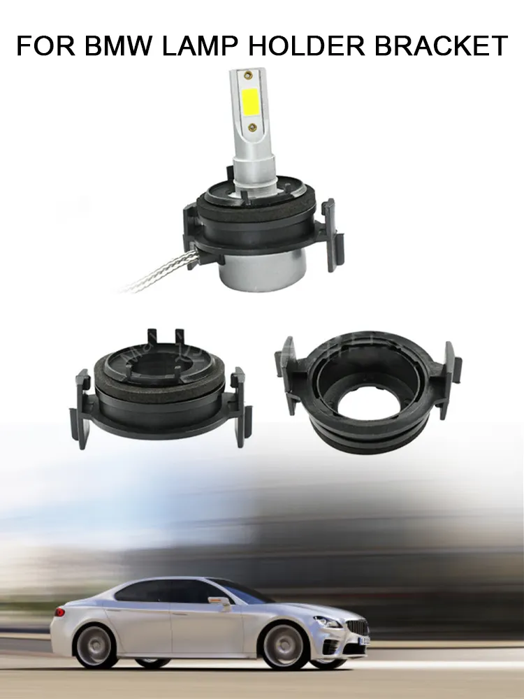 Xenon Bulb Retainer Adapter Holders, Compatible for E46 Install D2 Aftermarket Light On