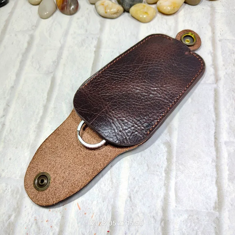 Thin Key Rack Genuine Leather Key Holder Thin Drawstring Key Bag,... From ...