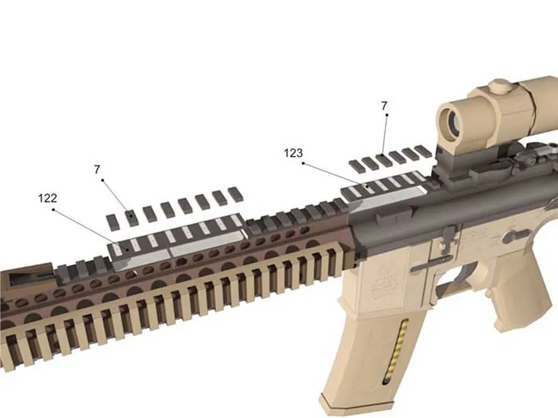 精巧1/3スケール　 ミニチュア　AR15　カモフラージュバージョン 1:3 Scale Barrett B82A1 AR15 AK47 Toy Assembly Gun Model