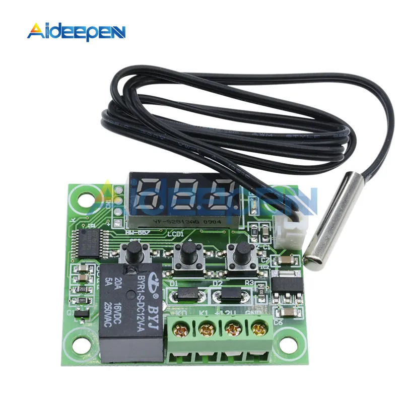 Digital Temperature Controller Thermostat Module with NTC Sensor and ...