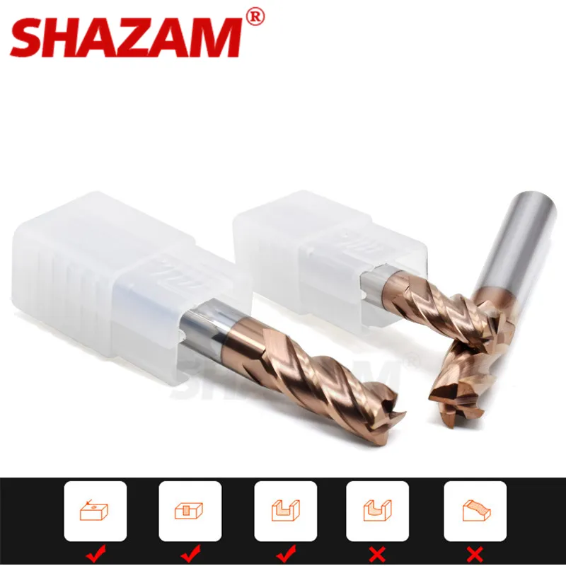 DHgate.com:SHAZAM Top Milling Cutter Kit - Tungsten Steel Alloy Coating ...