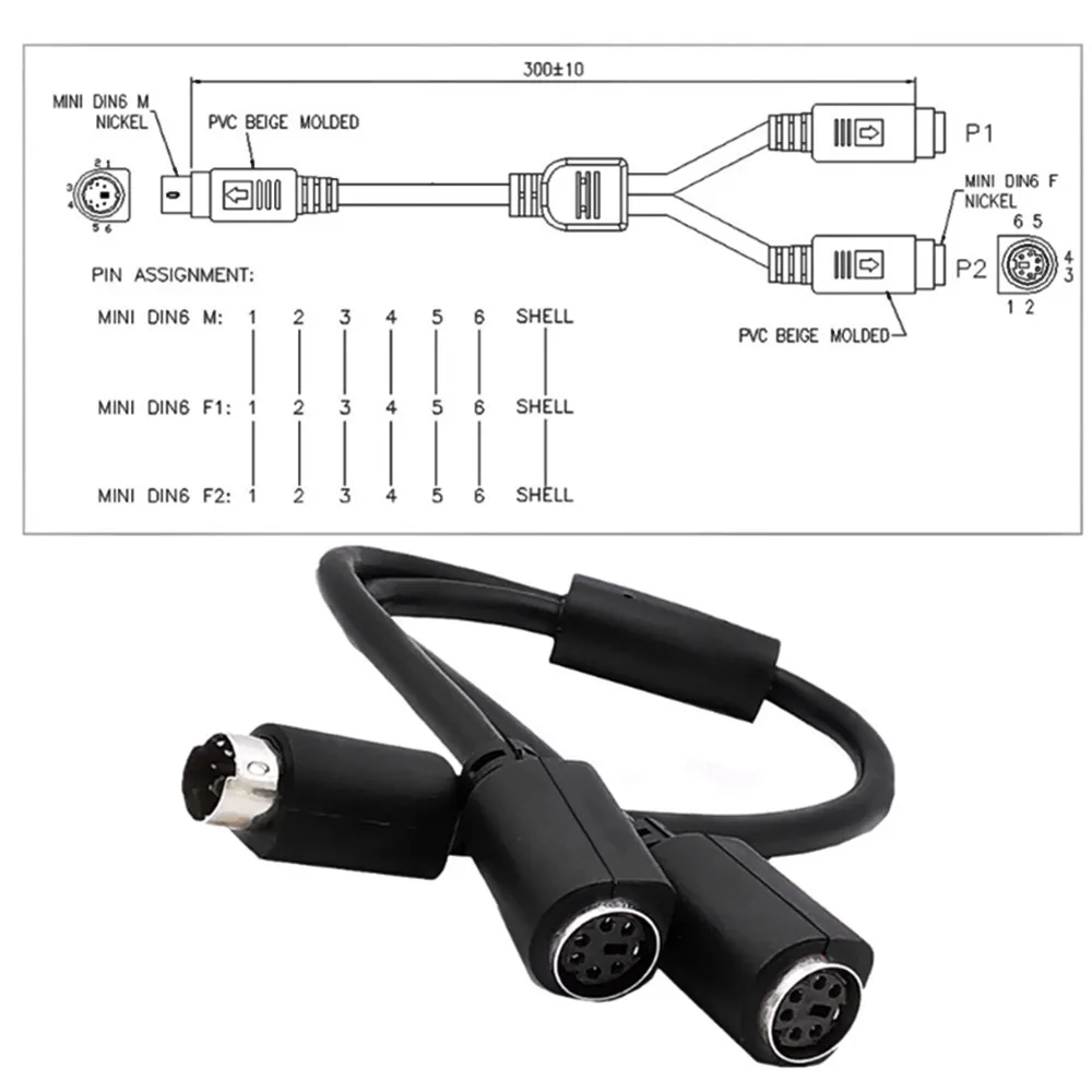 Ps2 Hdmi Adapter S Video Mini DIN 6 Pin Splitter... From Ddmyapr, $22.6 ...