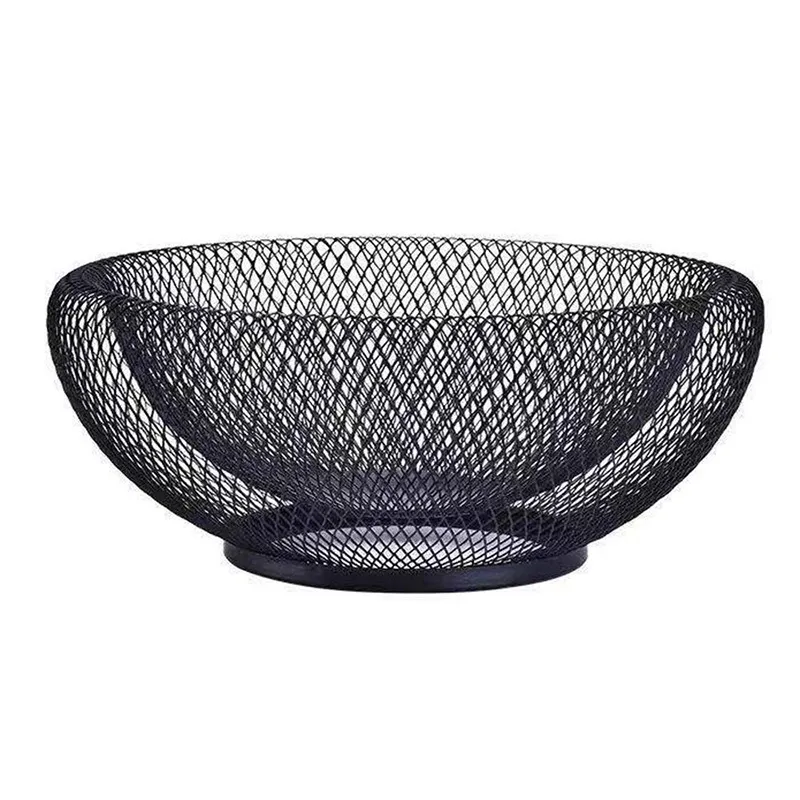 Metal Fruit Basket, Wire Vegetable Bowl For Bread And Snacks