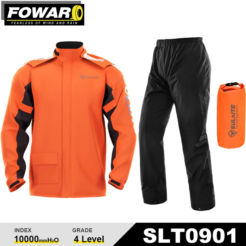 Waterproof Motorcycle Jacket And Rain Jacket For Bike Riding Set