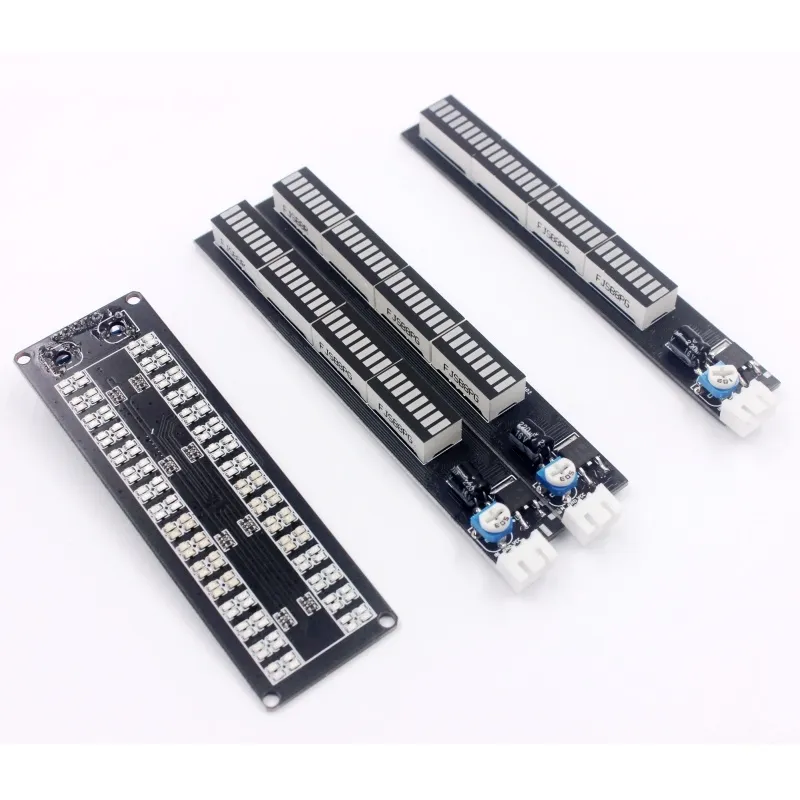 Dual-Channel Audio Level Indicator – 12V / 24V, Stereo Musik-Spektrum LED, 7 Grün / 2 Orange / 3 Rot, VU-Meter