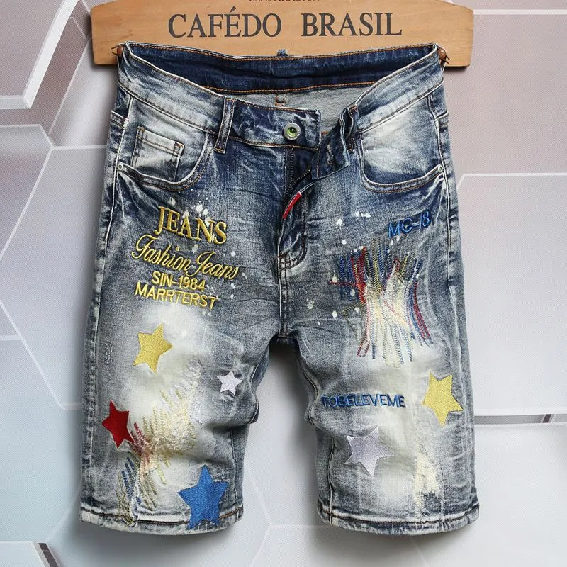 Designer Denim Shorts Men s Short Jeans Straight Hole Casual Summer Nightclub Blue Women s Shorts Style Luxury