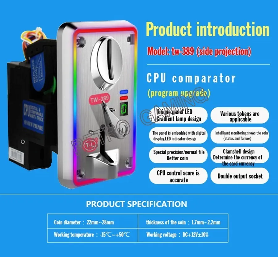 Máquina De Comparación De Cpu Game Coin Acceptor Tw-389 | Cuotas Sin Interés - Foto 7