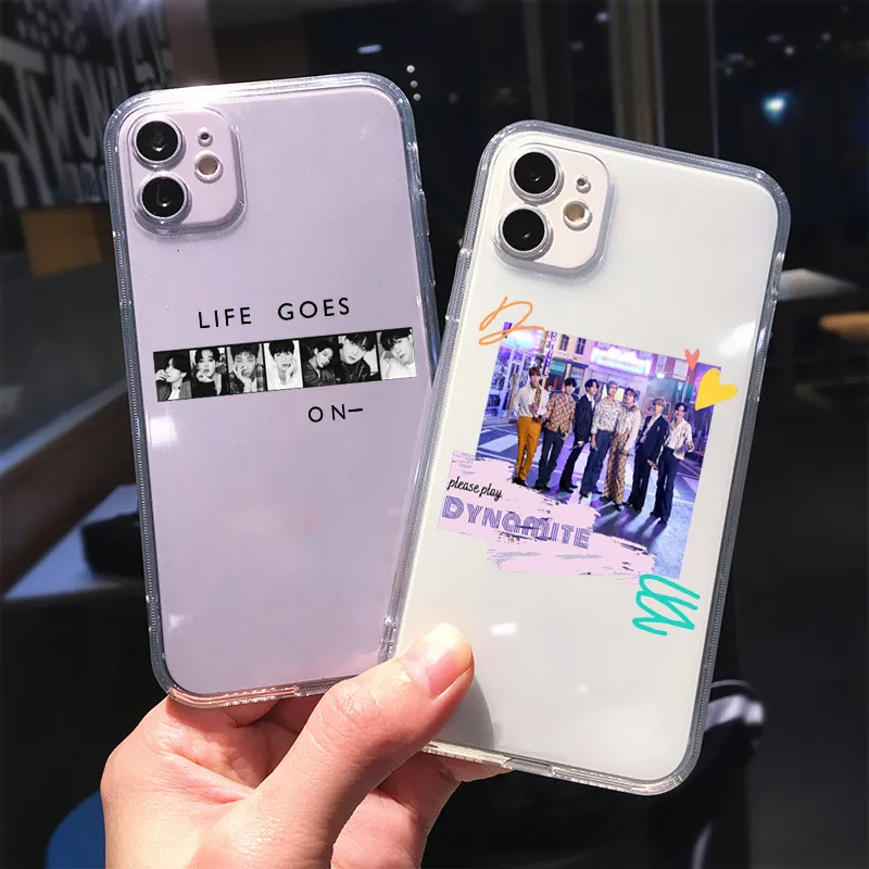 防弾少年団(BTS) - BTSDynamite Dy-na-na Case IPhone12/12pro Kpop BTS Dynamite Life Goes On Clear Phone Case Soft Cover