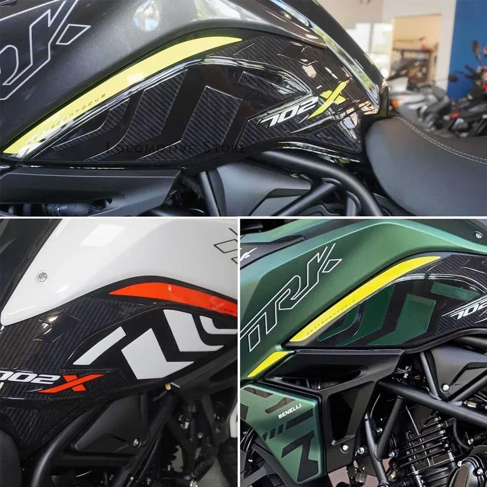 Kit De Adhesivos 3D De Resina Para Moto Benelli TRK 702 (2023-2025) - Protección Contra Arañazos E Impactos, Hecho En Italia