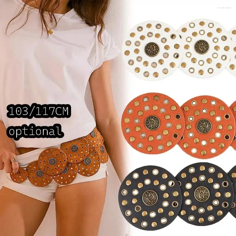 Belts Leather Wide Western Belt For Women Hollow... From  display picture 1